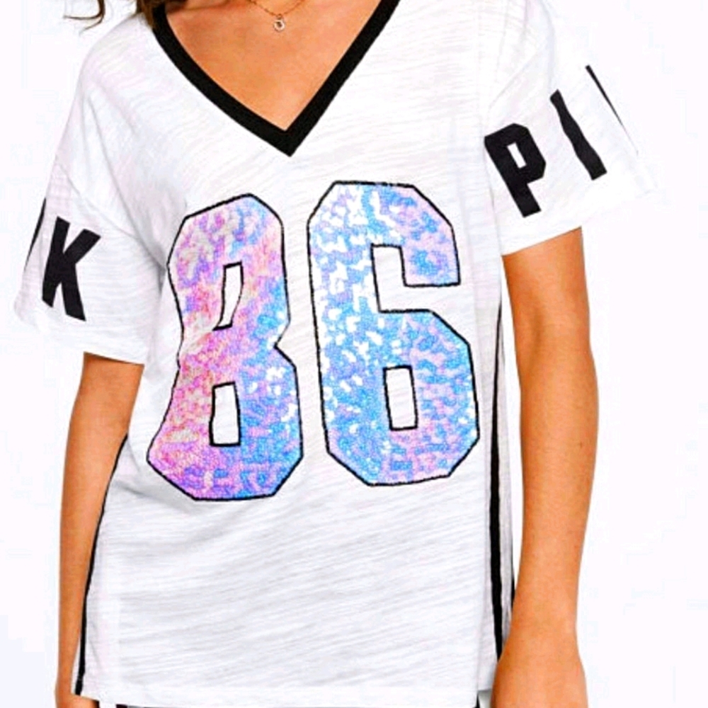 Victoria secret bling tee size small BN